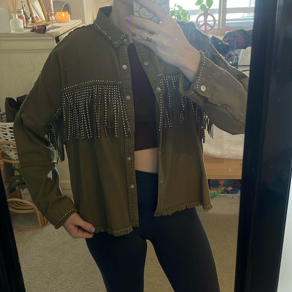 Zara embellished jacket size S